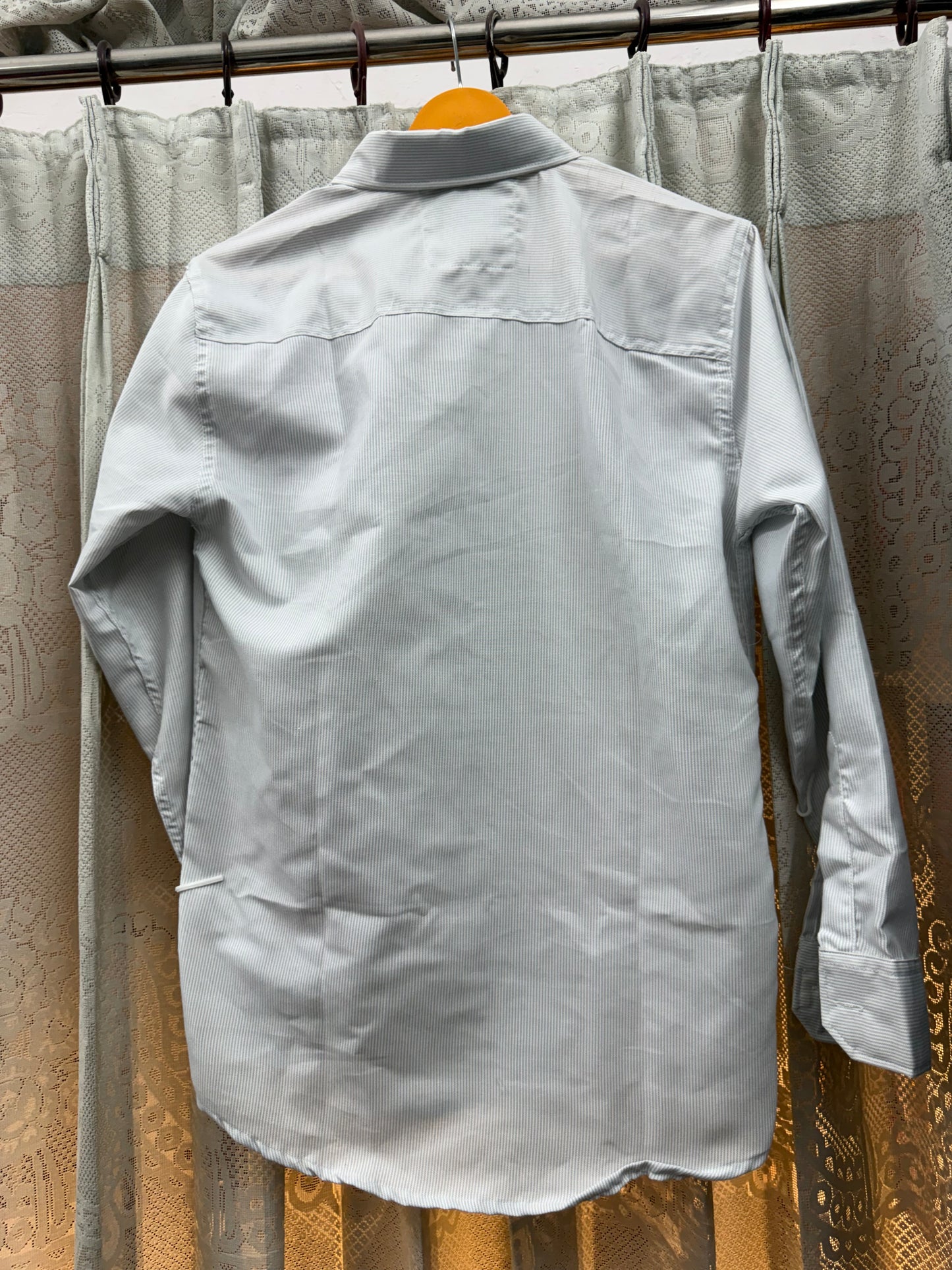 OLD MONEY STRIPE SHIRT (LIGHT BLUE )
