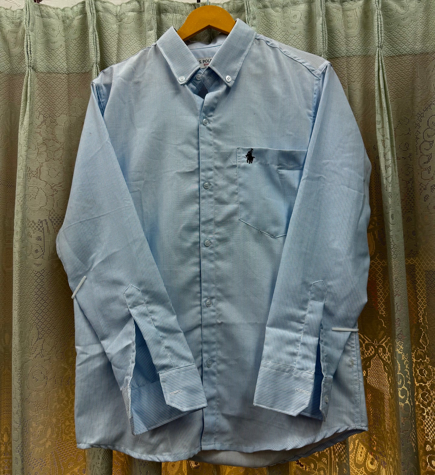 OLD MONEY STRIPE SHIRT (BLUE)