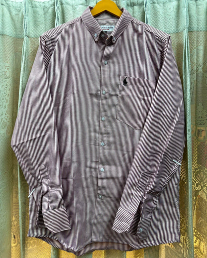 OLD MONEY STRIPE SHIRT(PURPLE)