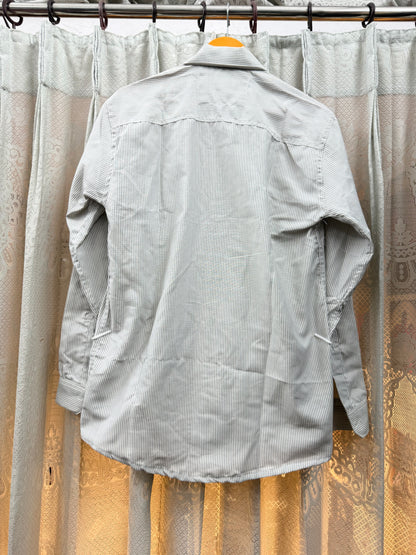 OLD MONEY STRIPE SHIRT (GREY)