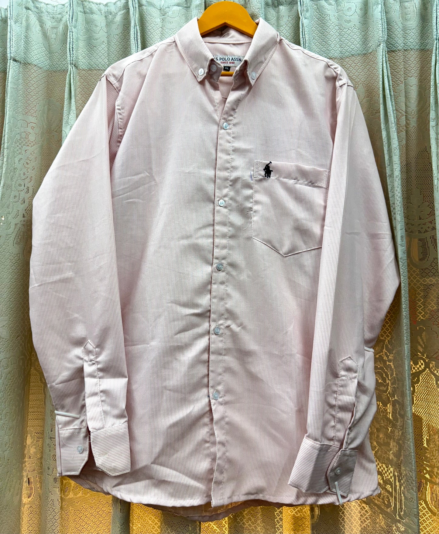 OLD MONEY STRIPE SHIRT (PINK)