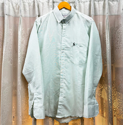 OLD MONEY STRIPE SHIRT (MINT GREEN)
