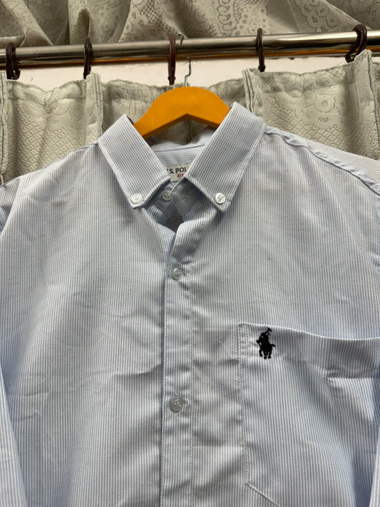 OLD MONEY STRIPE SHIRT (BLUE)